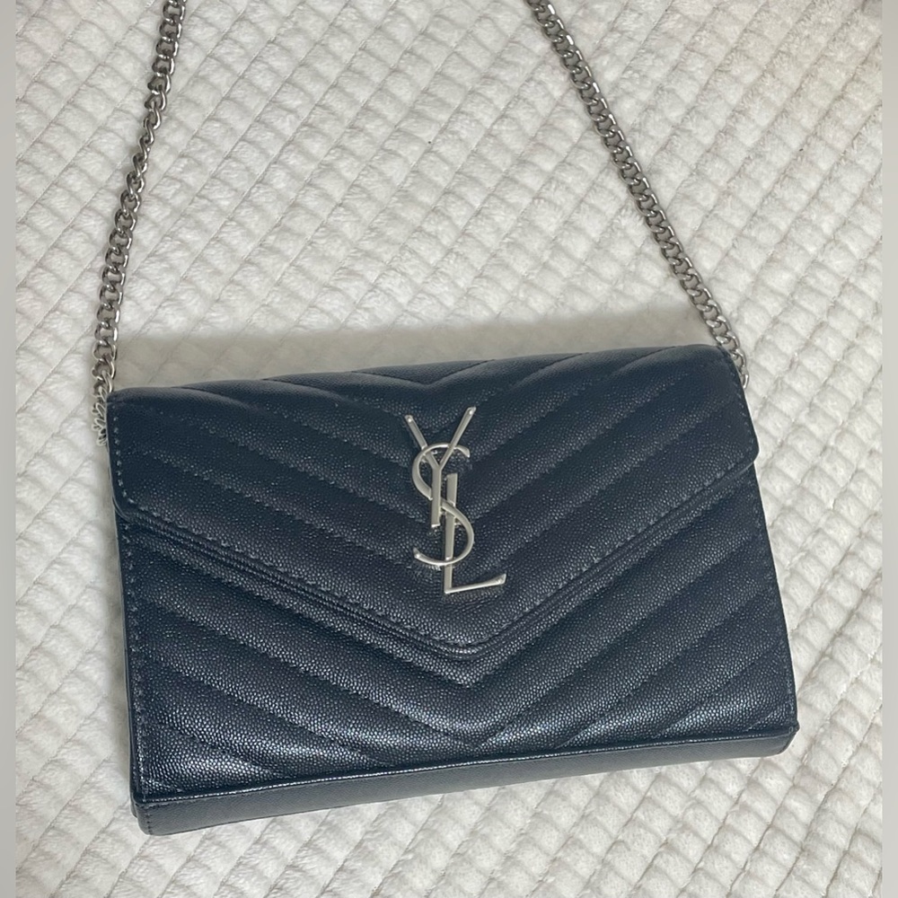 YSL envelope cross body bag